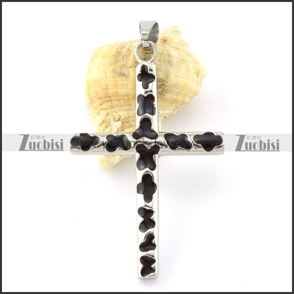 316L Steel brilliant Cross Pendants -p000921