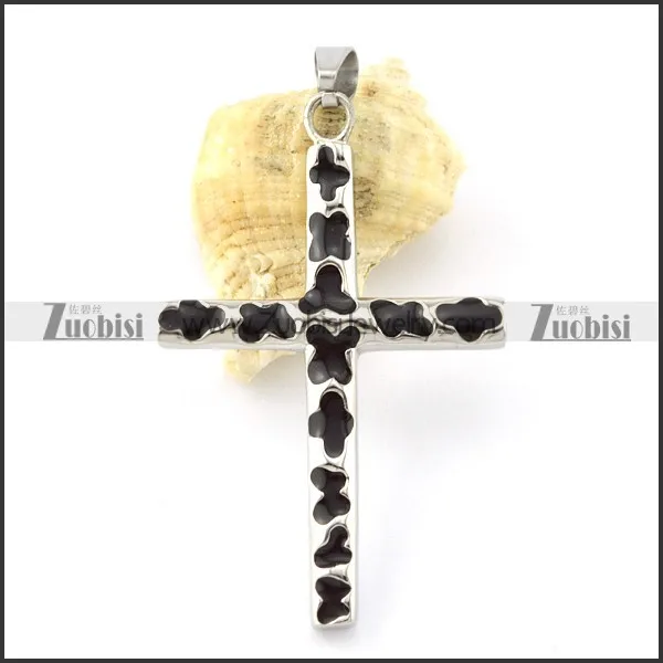 316L Steel brilliant Cross Pendants -p000921