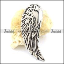 Silver Stainless Steel Angel Wing Pendant -p001088
