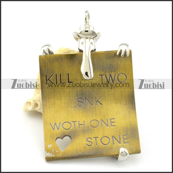Practical Stainless Steel special pendants for men -p001230