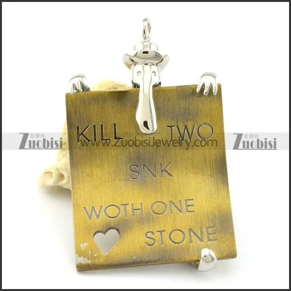 Practical Stainless Steel special pendants for men -p001230