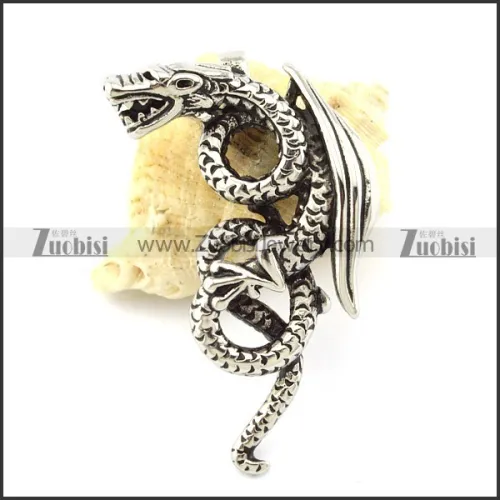 Hot Selling 316L Stainless Steel Dragon Pendant -p001122