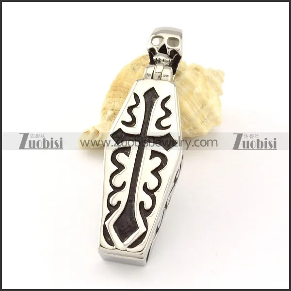 Stainless Steel coffin Pendant -p000879