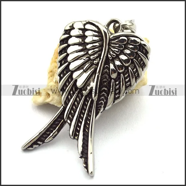 46mm Long Vintage Angel Wing Pendant p001933