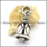 stainless steel bell pendant for bikers p001793