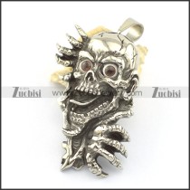 A brown eyed ghost stainless steel pendant p001615