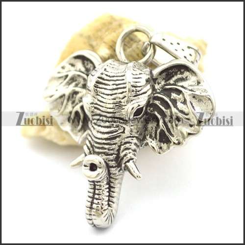 Big Elephant Head Pendant p002169