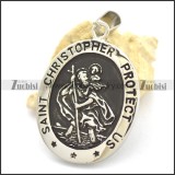 Saint Christopher Protect Us Pendant p002190