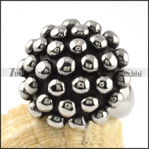 Stainless Steel Multi-Ball Ring - r000065