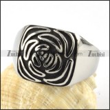 Stainless Steel Rose Flower Ring - r000070