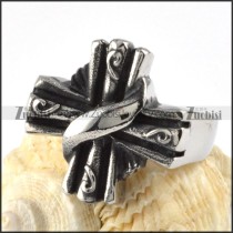 Normal Stainless Steel Cross Ring - r000079