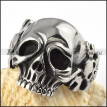 Spanner Skull Stainless Steel ring - r000093