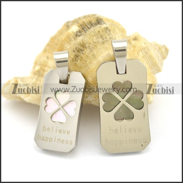 Four - Leaf Clover Couple Pendant p002379