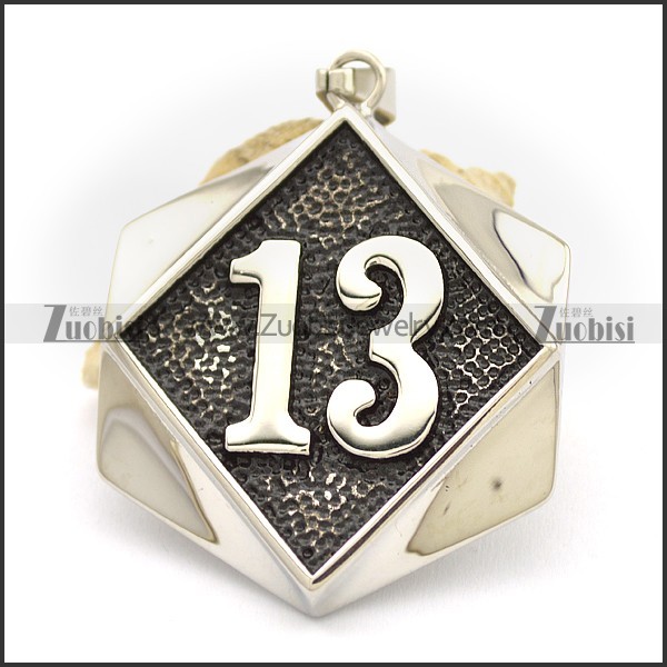 Black 13 Bike Pendant for Bikers p002528