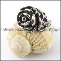 Casting Rose Ring in Stainless Steel - r000273