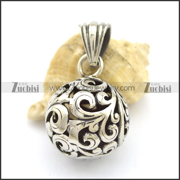 3D Small Hollow Ball Pendant p002506