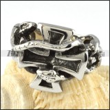 Steel Cross Ring for Punk Lovers - r000056