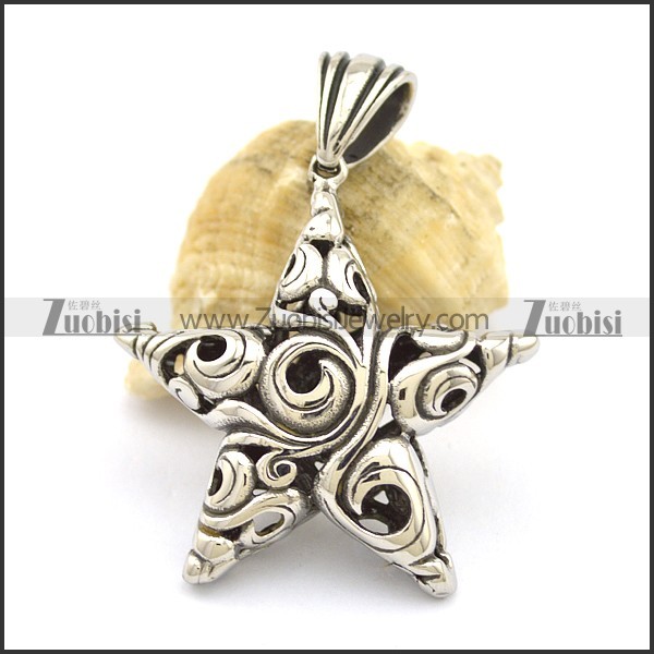 Casting Hollow Star Pendants p002504