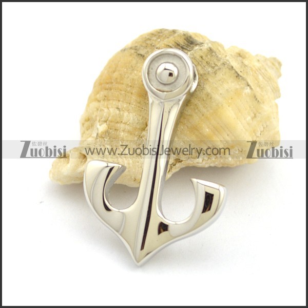 Shiny Simple Anchor Pendant p002367