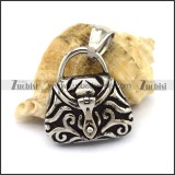 Stainless Steel Bag Charm can Open the Top p002849