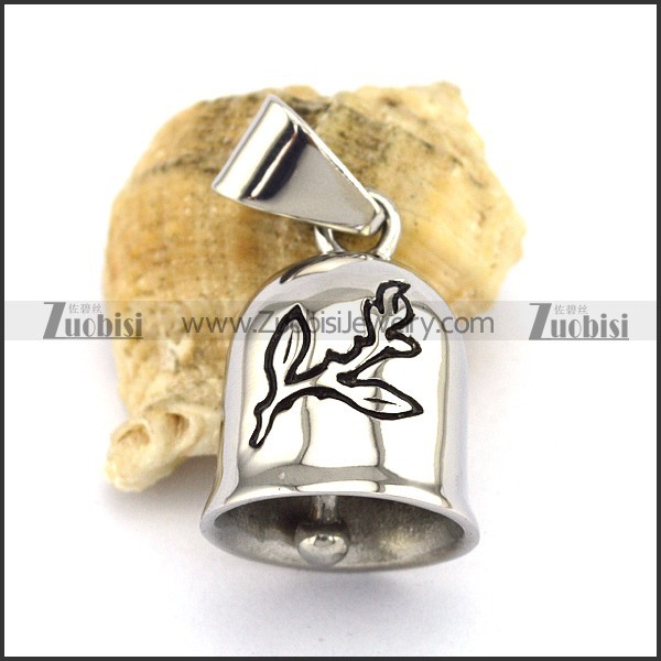 Stainless Steel Motor Bicycle Bell Pendant p002859