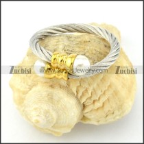 Stainless Steel Rope Ring -r000559