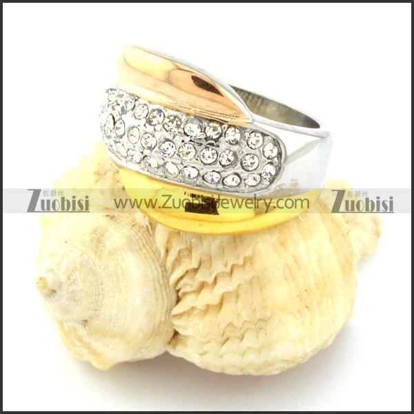 excellent 316L Steel Plating Ring for Ladies -r000773