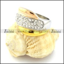 excellent 316L Steel Plating Ring for Ladies -r000773