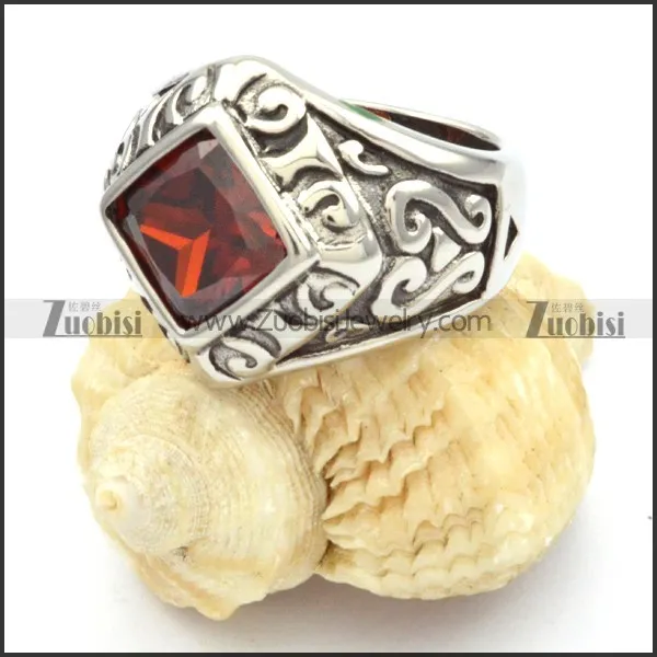 Stainless Steel Stone Rings -r000492