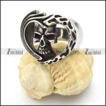 Stainless Steel Heart-shaped Skull Rings -r000431