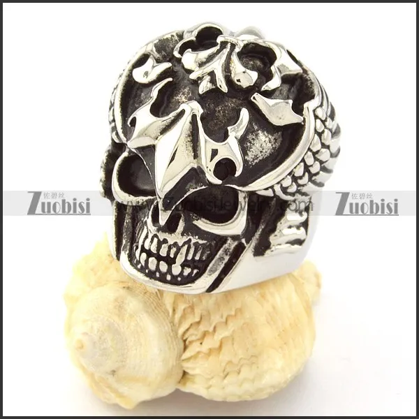 Cool Solider Skull Stainless Steel Rings -r000703