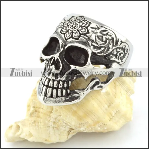 Stainless Steel Biker Ring with punk style for Motorcycle bikers - r000547