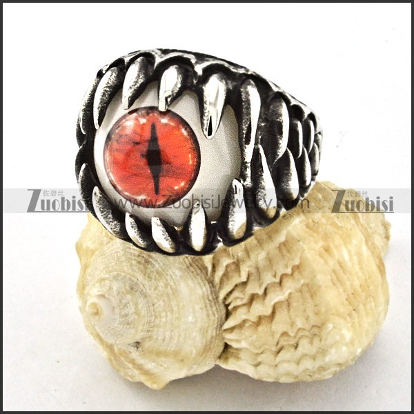 attractive nonrust steel Broken Eyeball Ring with punk style for Motorcycle bikers - r000533