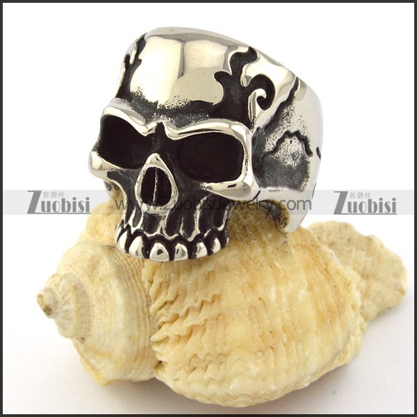 Great Nonrust Steel skull ring for men -r001049