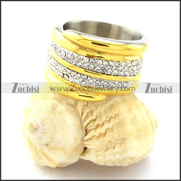 unique nonrust steel Plating Ring for Ladies -r000769