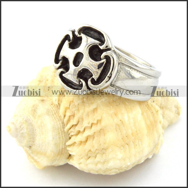 Stainless Steel Malta Cross Rings -r000634