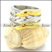 great quality oxidation-resisting steel Plating Ring for Ladies -r000781