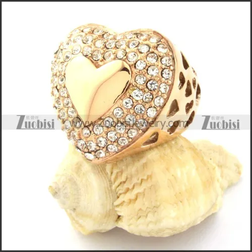 special noncorrosive steel Plating Ring for Ladies -r000756
