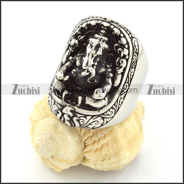 good-looking Stainless Steel Biker Ring with punk style for Motorcycle bikers - r000517