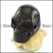 Black Plating Large Skull Ring in Stainless Steel Crafted of Casting for Strong Mens -r001037
