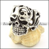 fire skull ring in top quality 316L stianless steel metal r001136
