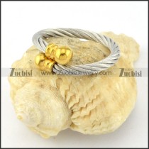Stainless Steel Rope Ring -r000581