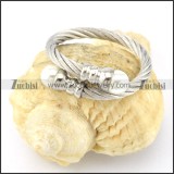 Stainless Steel Rope Ring -r000558