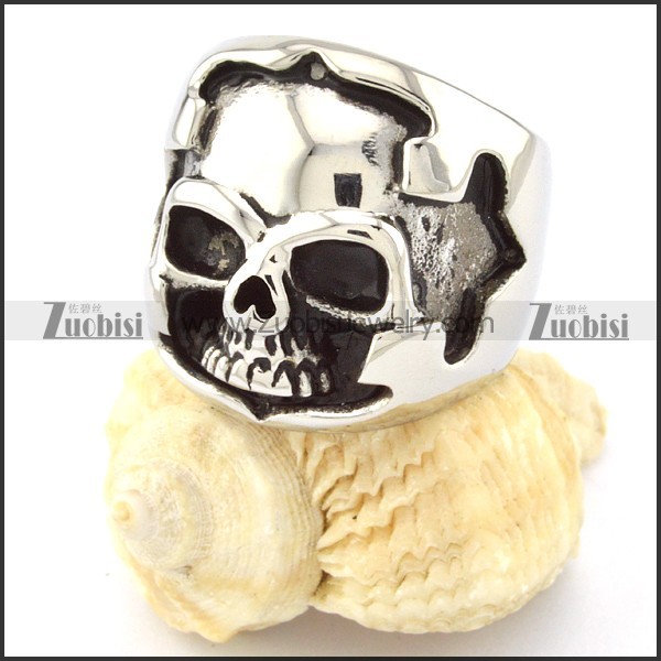 Stainless Steel Skull Ring china -r000690