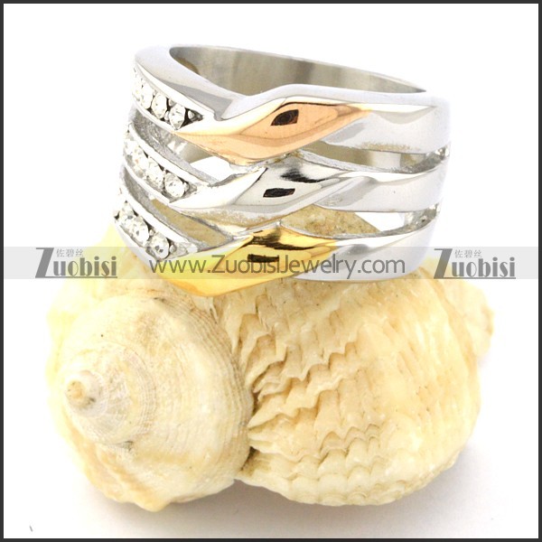 brilliant 316L Plating Ring for Ladies -r000780