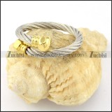 Stainless Steel Rope Ring -r000593
