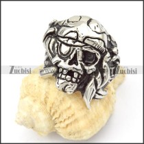 Stainless Steel Skull Rings -r000372