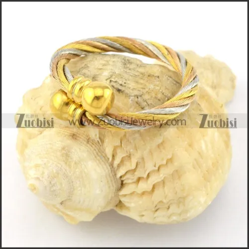 Stainless Steel Rope Ring -r000587