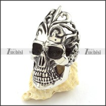 Big practical 316L Large Biker Skull Ring with punk style for Motorcycle bikers - r000510