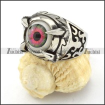 great noncorrosive steel Purple Eyeball Ring with punk style for Motorcycle bikers - r000538